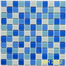 Gạch Mosaic Thủy Tinh MH 2522- Gạch Mosaic Hồ Bơi