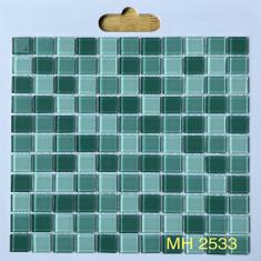 Gạch Mosaic Thủy Tinh MH 2533- Gạch Mosaic Hồ Bơi