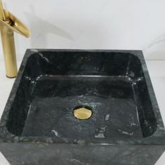 CHẬU RỬA MẶT LAVABO ĐÁ CẨM THẠCH XANH ẤN ĐỘ VUÔNG MỎNG BST52