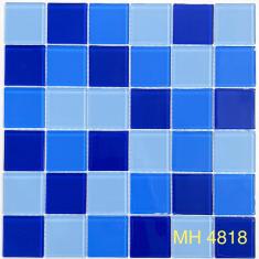 Gạch Mosaic Thủy Tinh MH 4818-  Gạch Mosaic Hồ Bơi