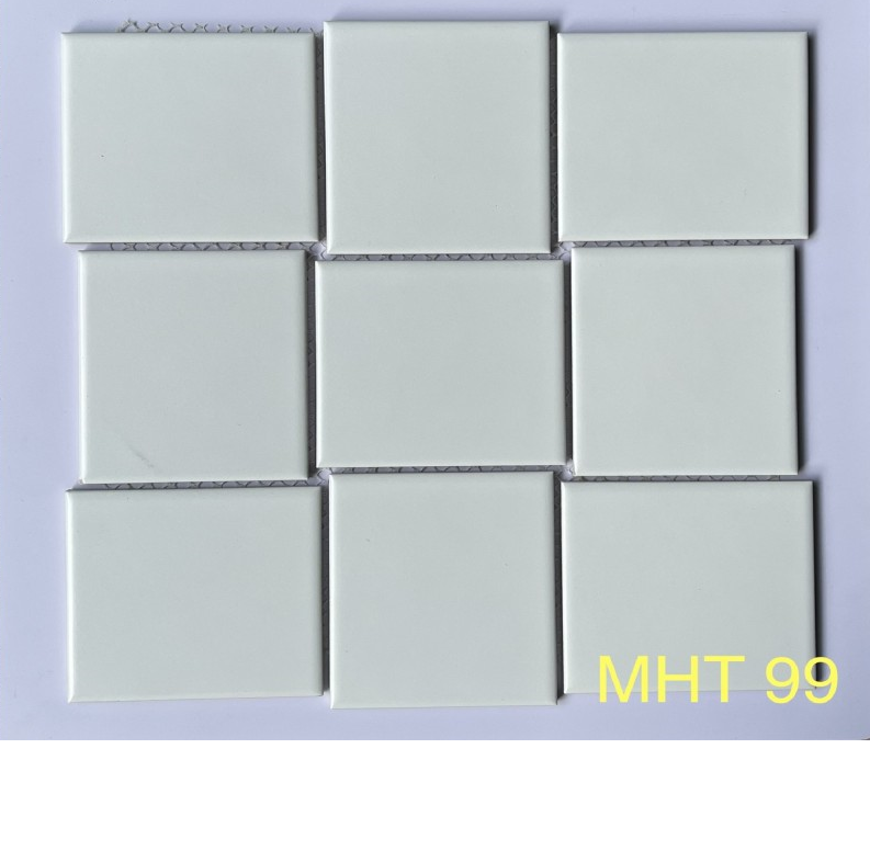  Gạch Mosaic Ốp Tường - Gạch Mosaic Gốm Sứ Trắng