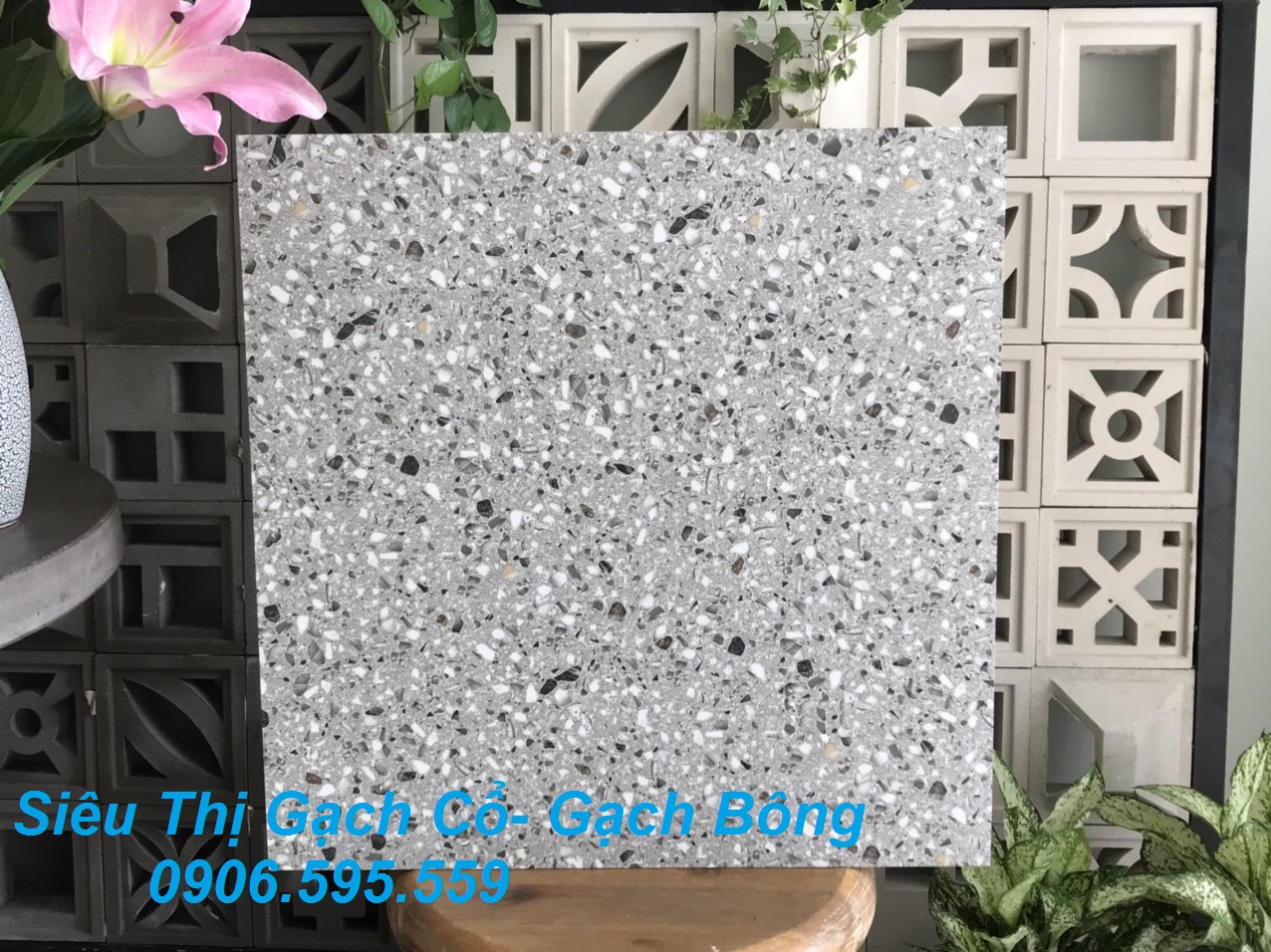 Gạch lát nền giả đá hoa cương 60x60-GX6811- Gạch Siêu rẻ