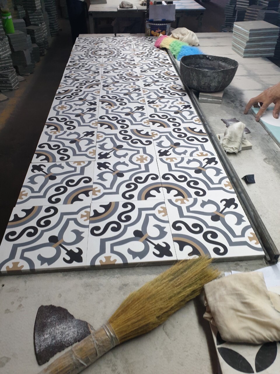 Gạch bông 20x20 hoa văn 1 mẫu -4