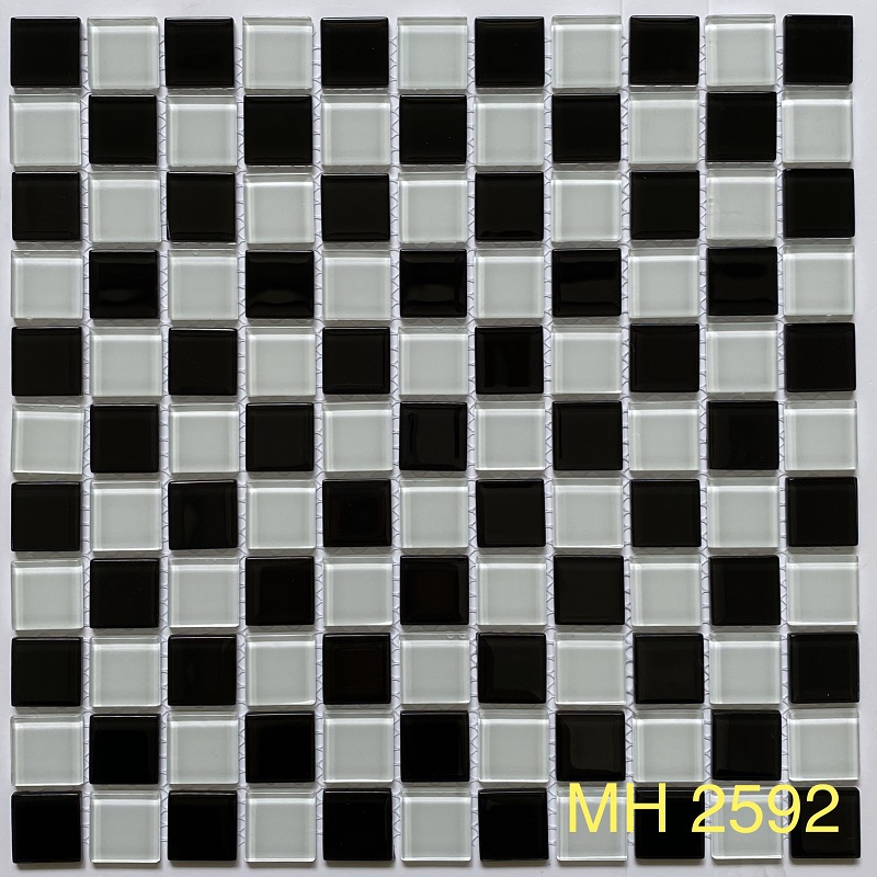 Gạch Mosaic Thủy Tinh MH 2592- Gạch Mosaic Hồ Bơi