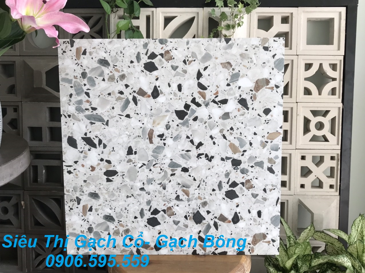 Gạch lát nền giả đá hoa cương 60x60-GX6814- Gạch Siêu rẻ