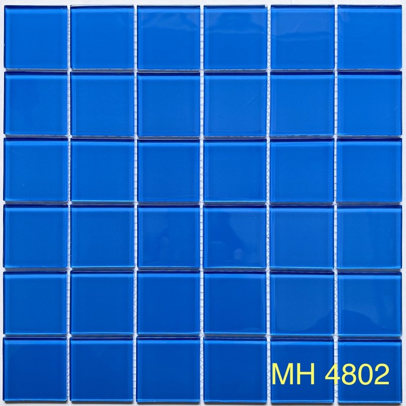 Gạch Mosaic Thủy Tinh MH 4802- Gạch Mosaic Hồ Bơi