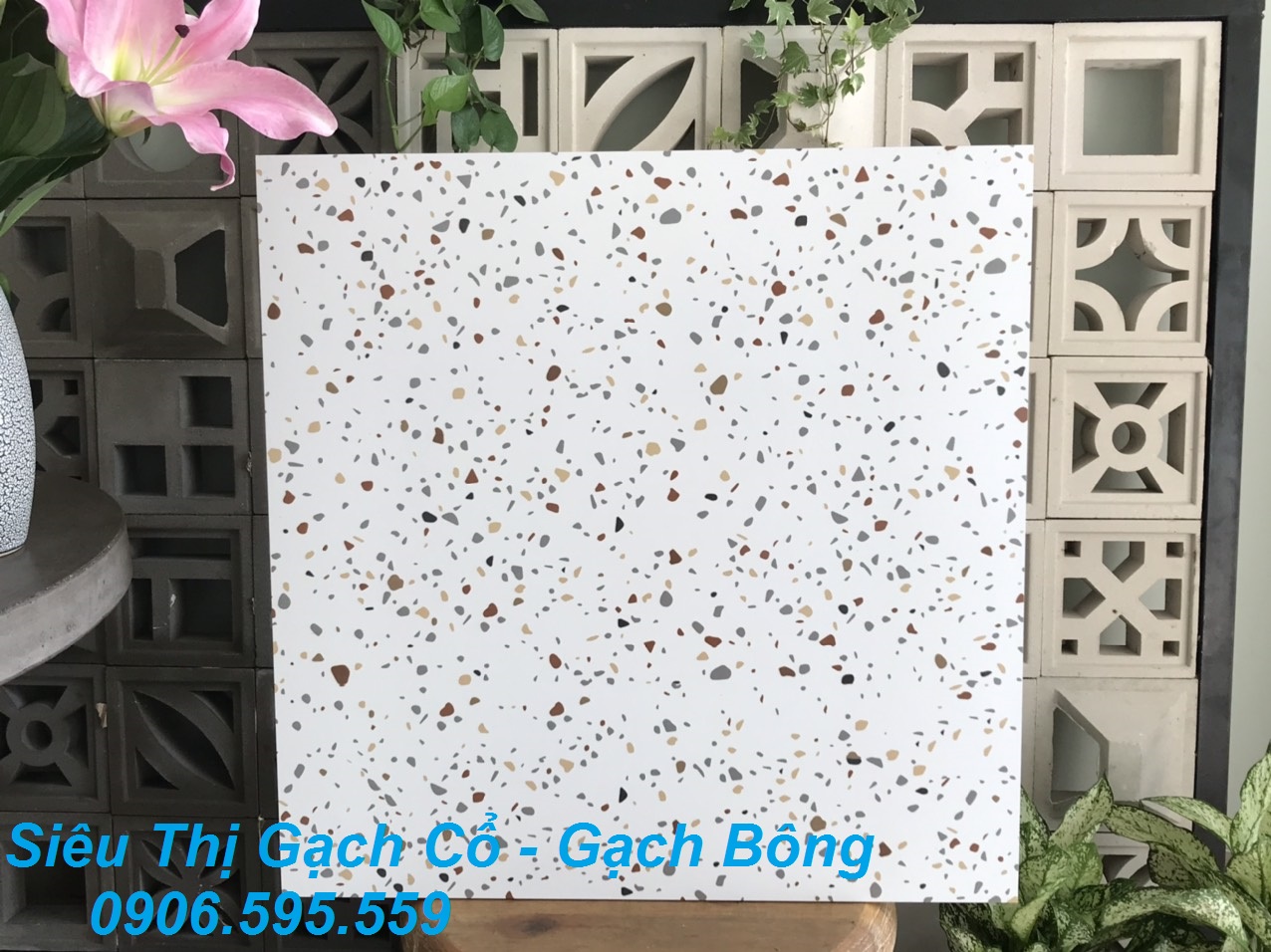 Gạch lát nền giả đá hoa cương 60x60-GX6813- Gạch Siêu rẻ