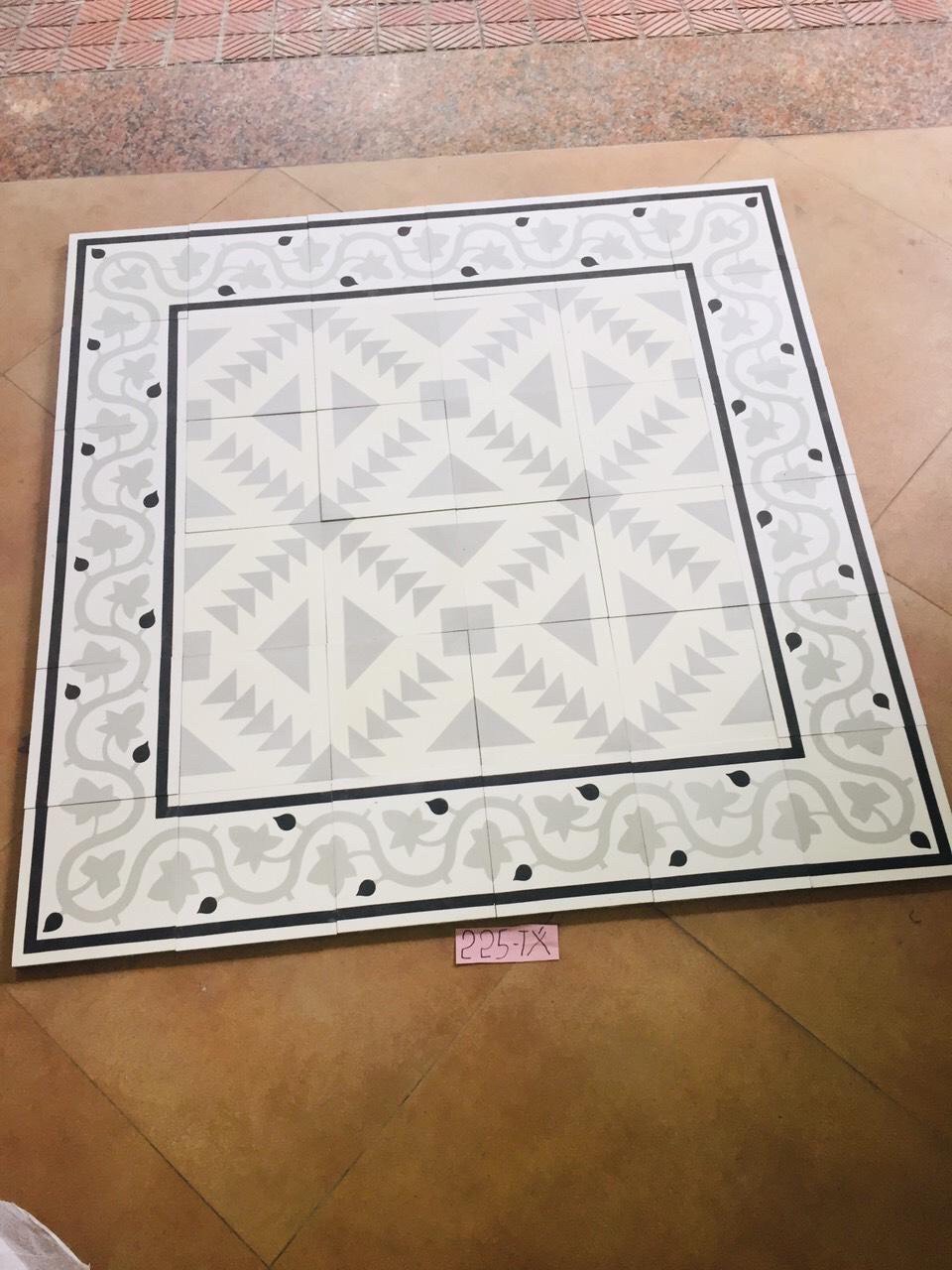 Gạch bông 20x20 hoa văn 1 mẫu -2