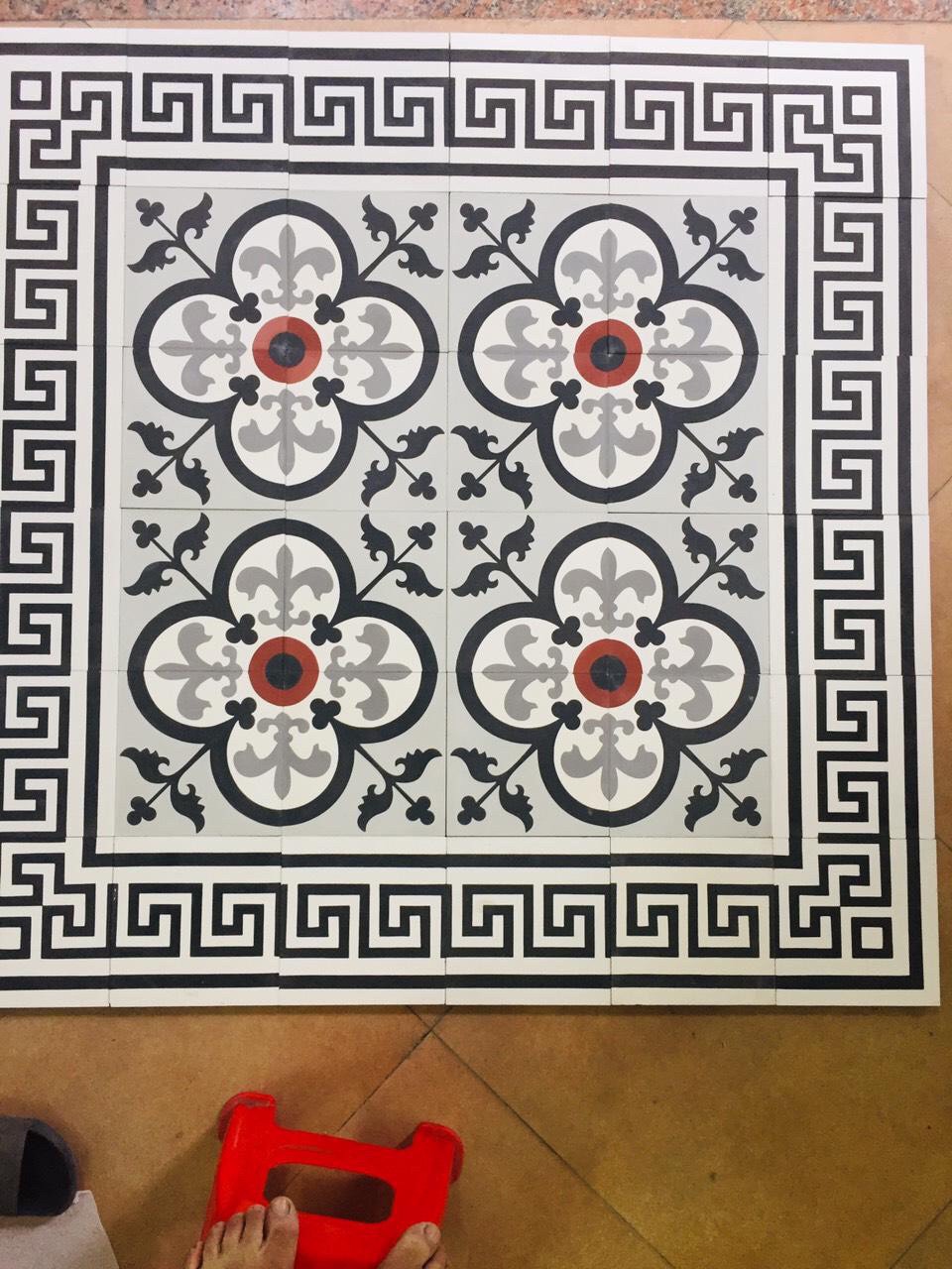 Gạch bông 20x20 hoa văn 1 mẫu-31