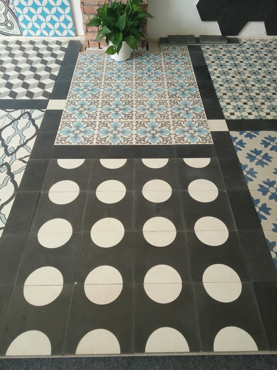 Gạch bông 20x20 hoa văn 1 mẫu -43