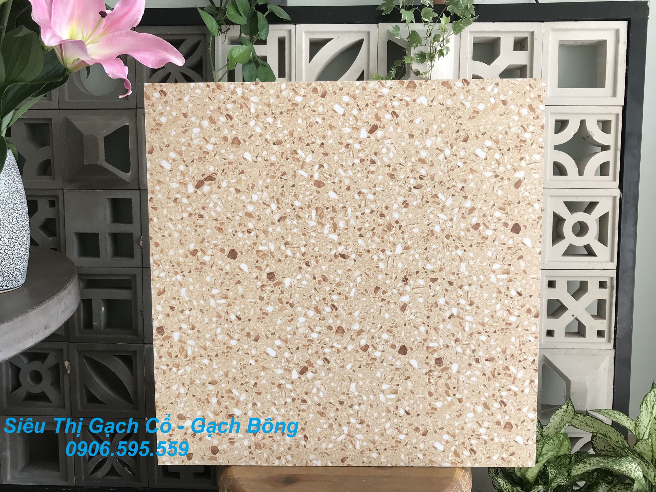 Gạch lát nền giả đá hoa cương 60x60-GX6812- Gạch Siêu rẻ